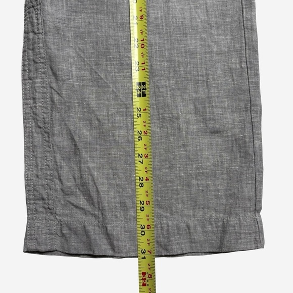 Athleta Cabo Linen Wide Leg Pant Womens Size 2 Gray Heather Lagenlook 447244-01 - Picture 9 of 13